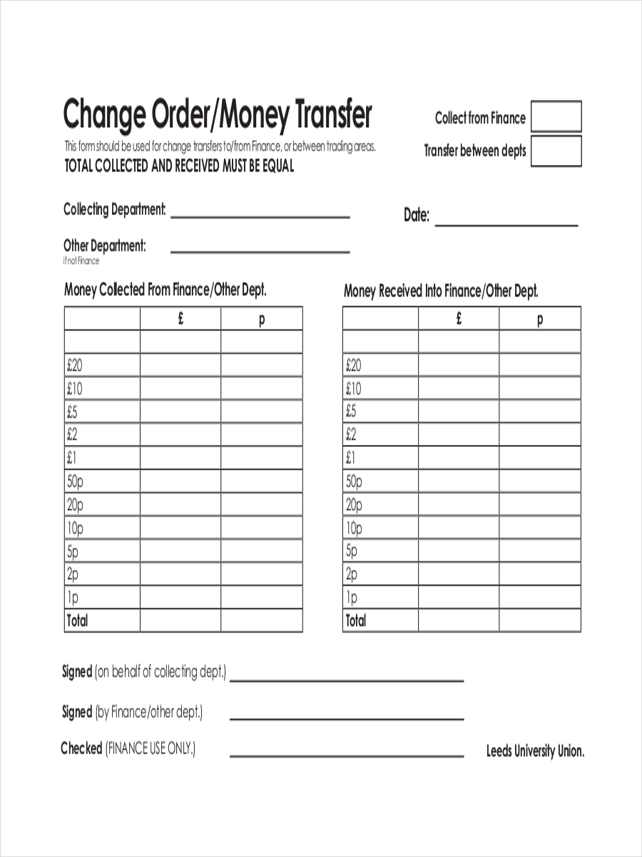 money order examples format pdf examples