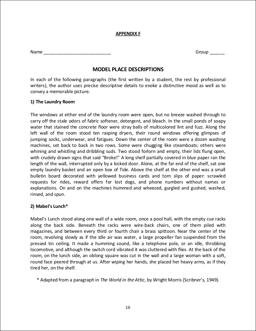 One or two basic sentences for step 2. FREE 9+ Descriptive Essay Examples in PDF | Examples