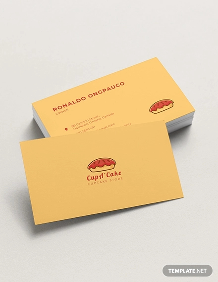 Free 22 Bakery Business Card Designs Examples In Publisher Word Photoshop Illustrator Indesign Pages Examples