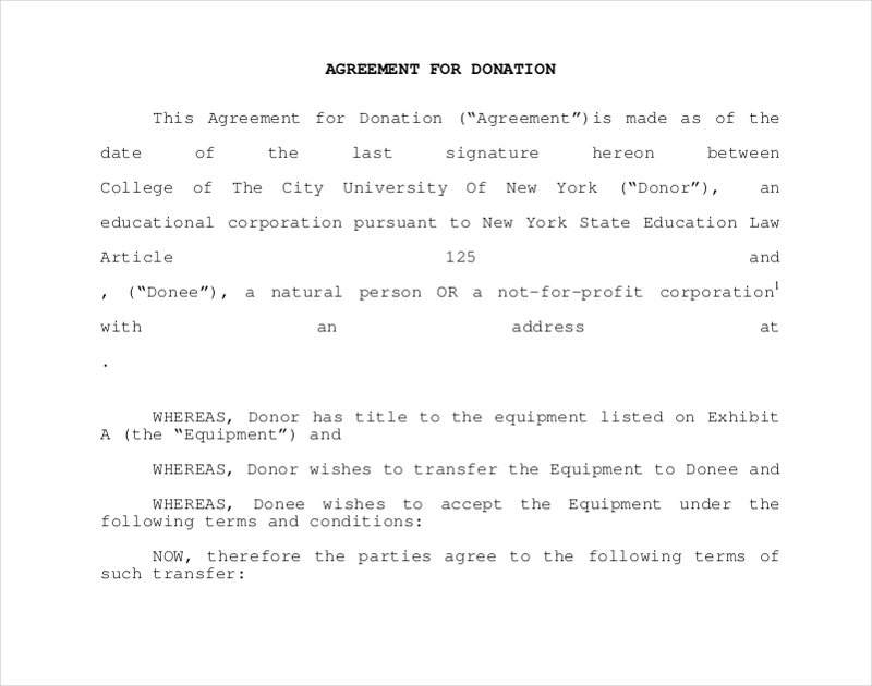 19 Donation Agreement Examples Samples Pdf Doc Examples