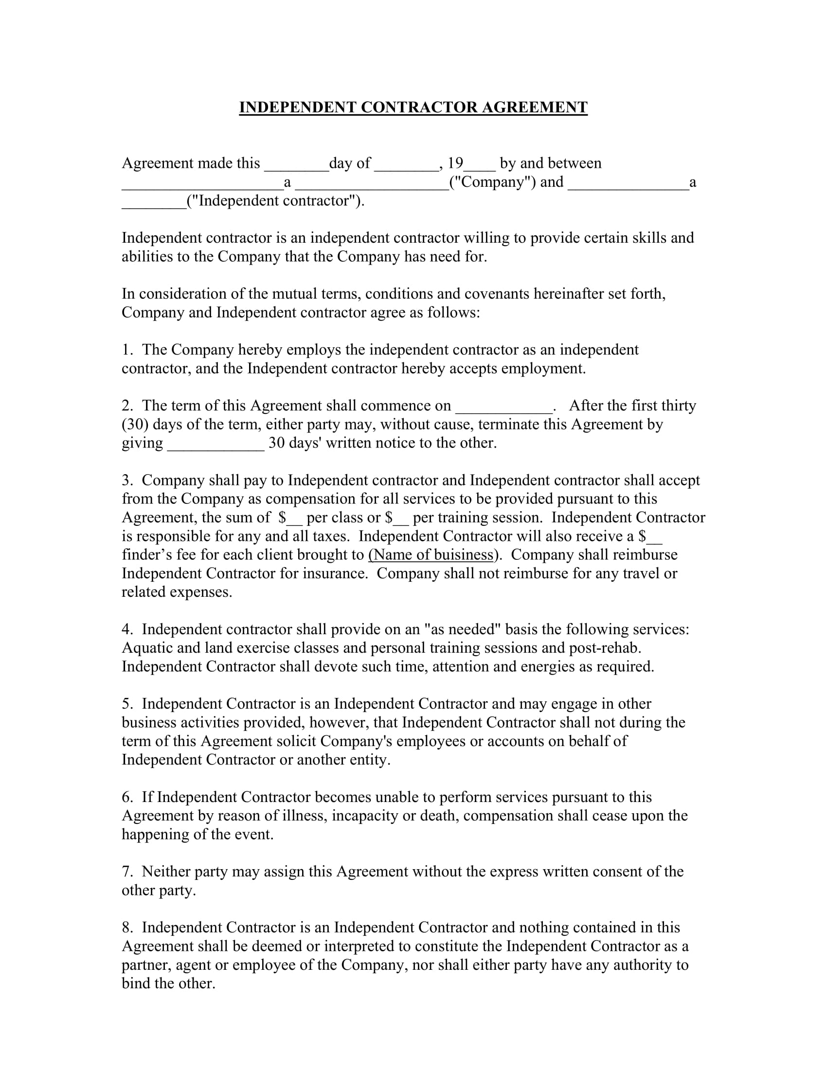 20 Agreement Examples In Pdf Examples
