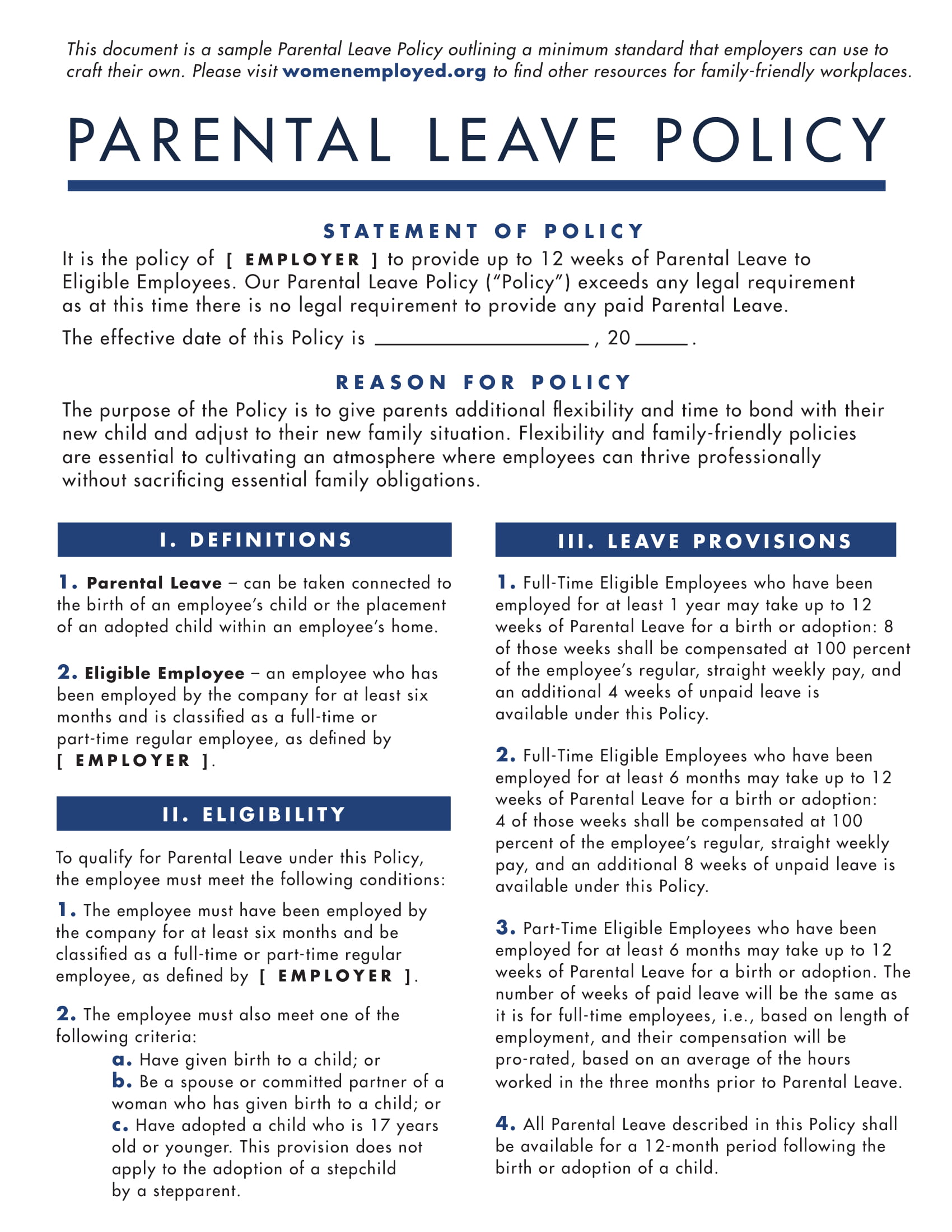 15 Leave Policy Examples Pdf Word Examples