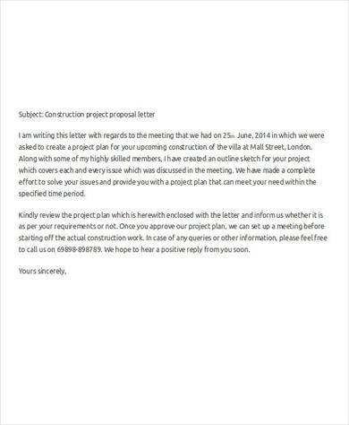 Proposal Letter Examples 50 Samples In Pdf Doc Examples