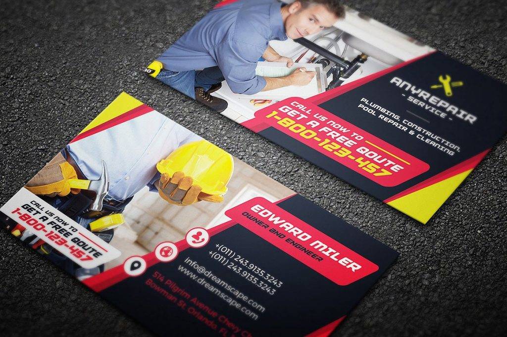 20 Construction Business Card Designs And Examples Psd Ai Examples