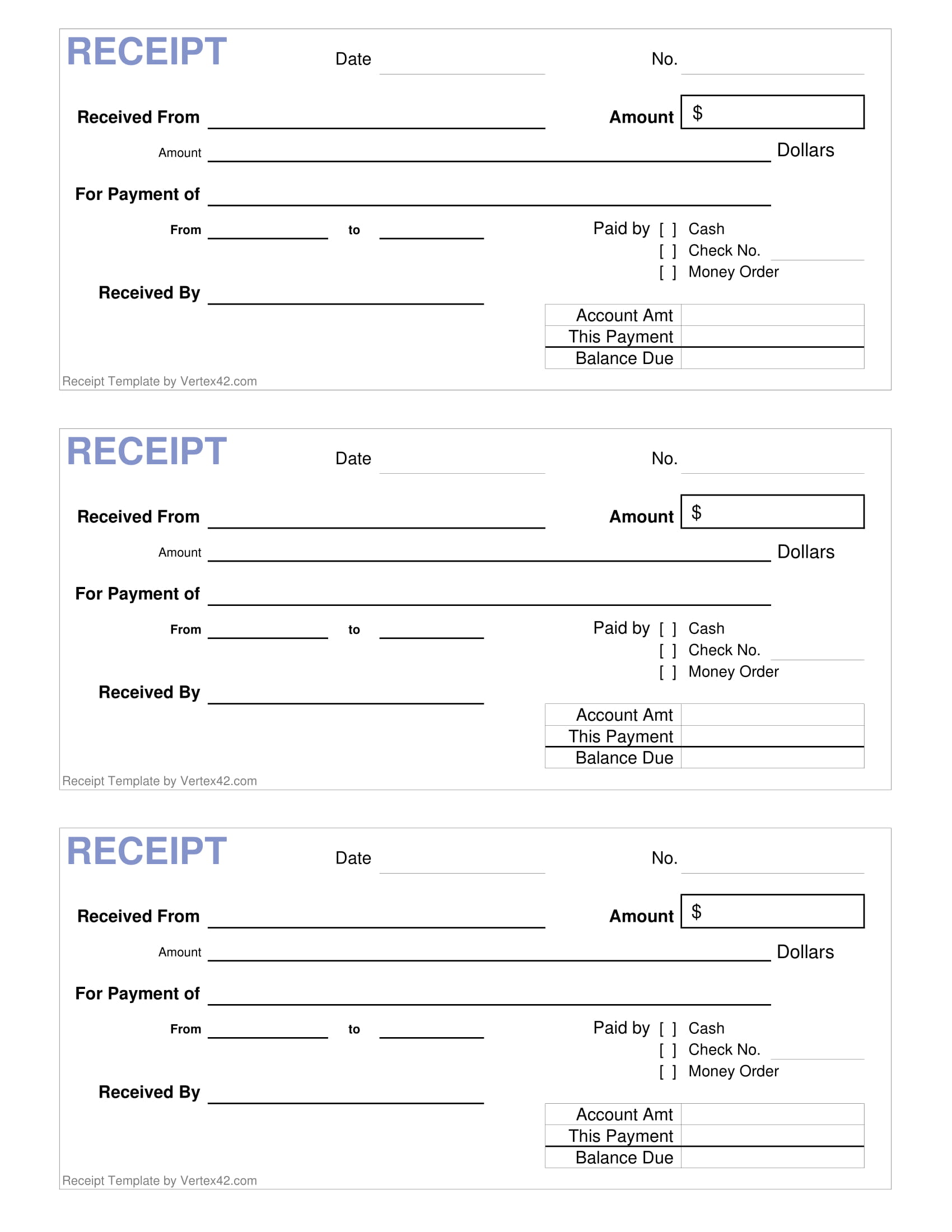 receipt of payment examples 11 pdf word examples
