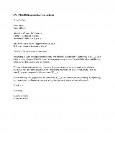 16 Agreement Letter For Payment Examples Pdf Doc Examples