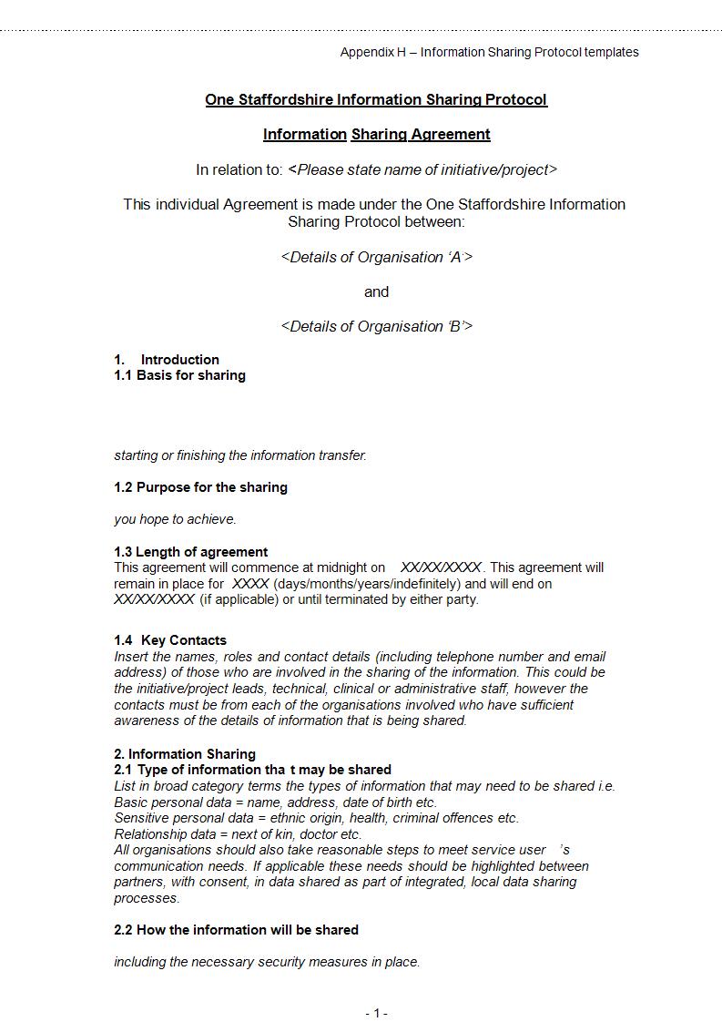 Commission Split Agreement Template