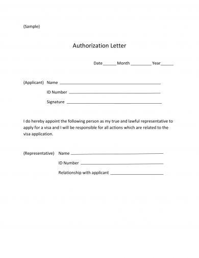 11 Simple Authorization Letter Examples Pdf Word Examples