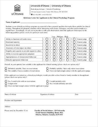 9 Academic Reference Letter Examples Pdf Examples