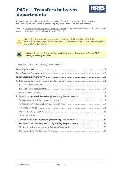 12 Job Transfer Request Letter Examples Pdf Examples