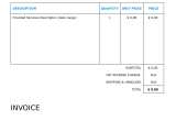 Editable Printable Invoice Template