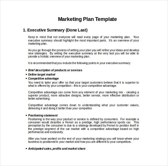 9 Advertising And Marketing Business Plan Examples Pdf Examples