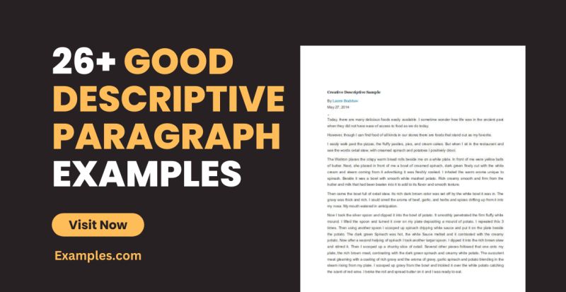 5 Paragraph Descriptive Essay Examples - Incredible Retina Vintage Designs | Free Download