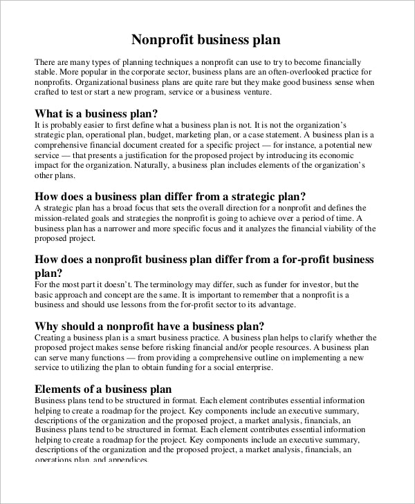 9 Nonprofit Project Plan Examples Pdf Examples