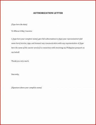 20 Authorization Letter Format Examples Pdf Examples
