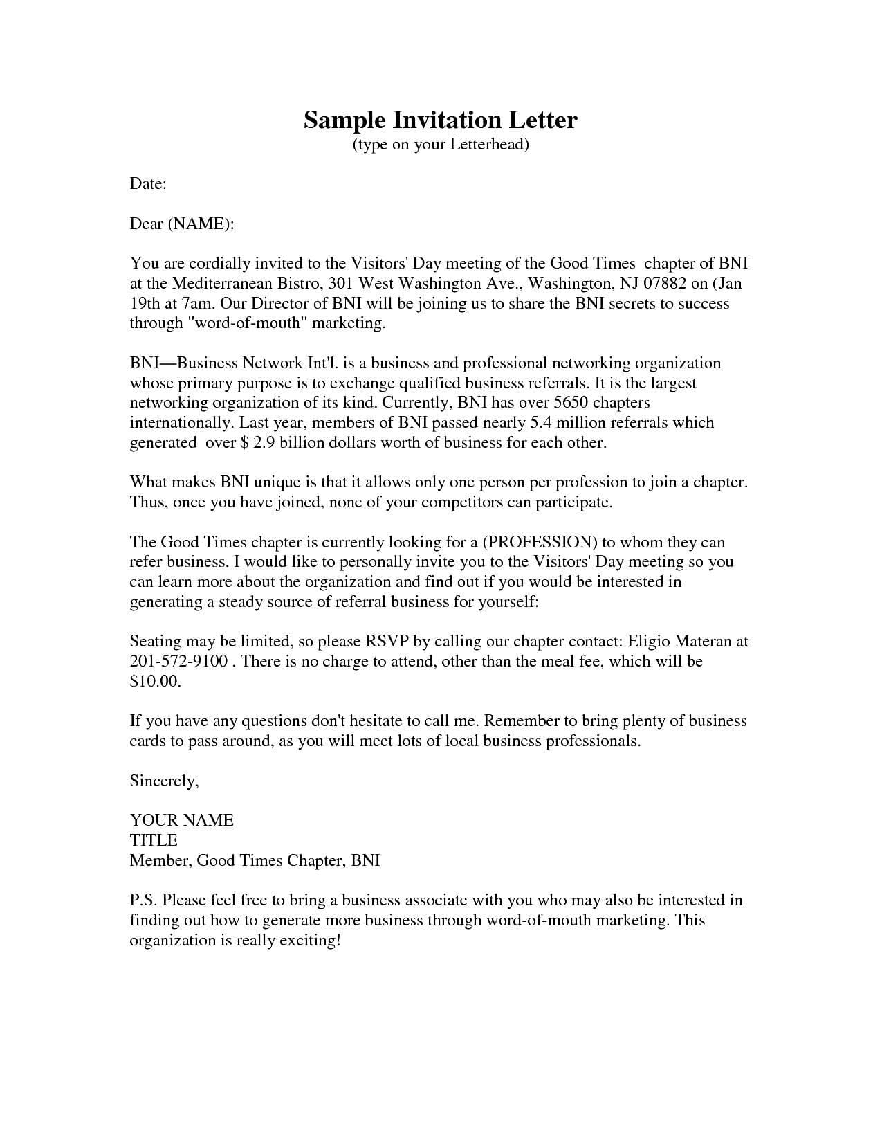 9 Official Meeting Letter Examples Pdf Examples