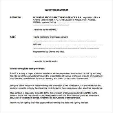 13 Small Business Investment Agreement Examples In Pdf Word Apple Pages Google Docs Examples