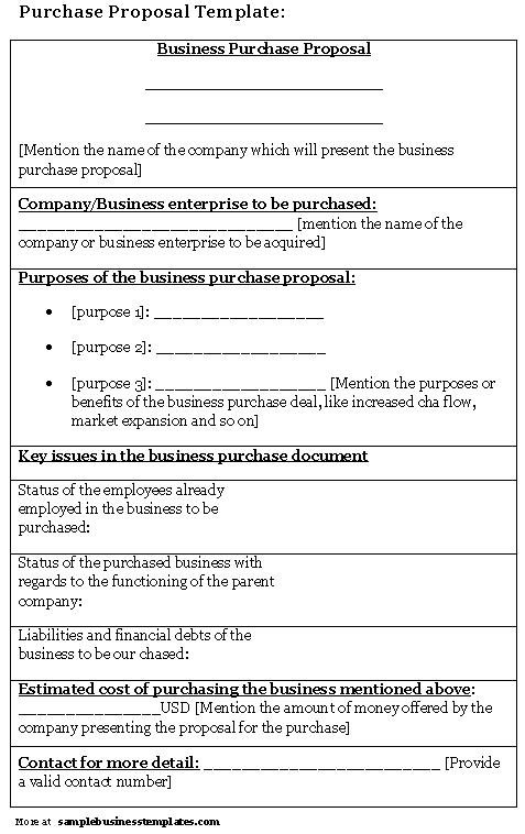 9 Proposal To Buy A Business Examples Pdf Word Examples