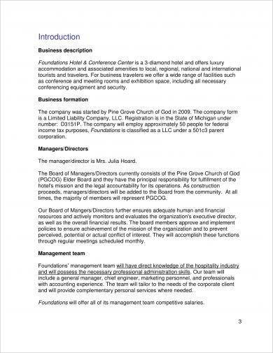 14 Hotel Business Plan Examples In Pdf Ms Word Google Docs Pages Examples