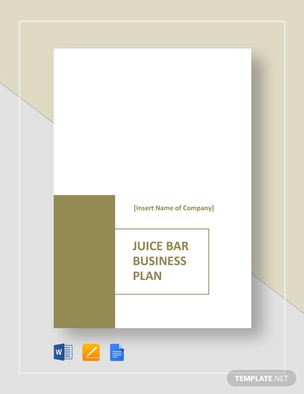 10 Juice Bar Business Plan Examples Pdf Word Examples