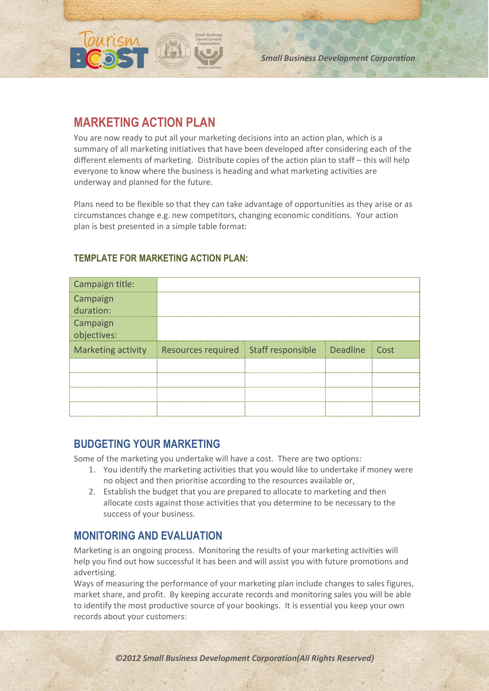 10 Marketing Action Plan Examples Templates Examples