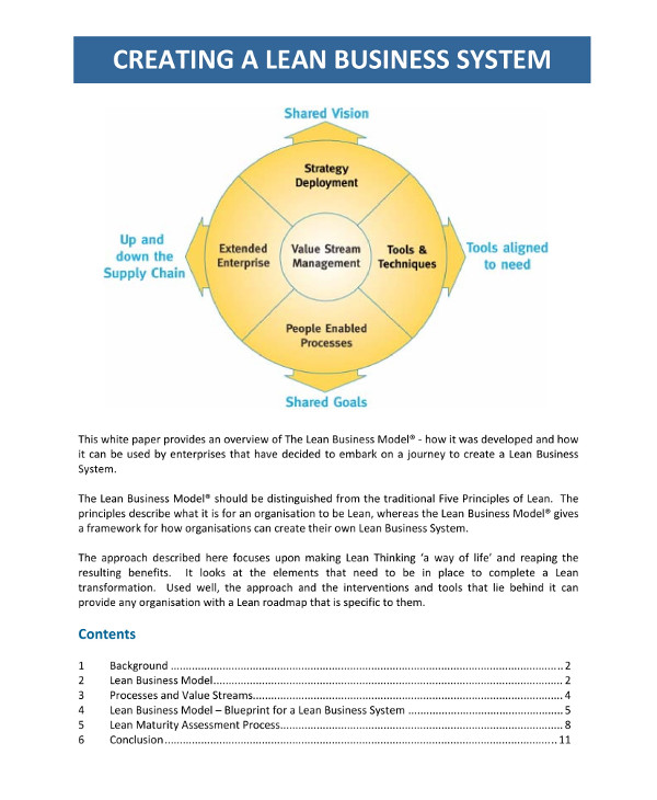 10 Lean Business Plan Examples Samples Pdf Word Examples