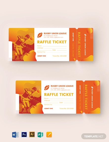 28 Raffle Ticket Examples Psd Ai Word Indesign Examples