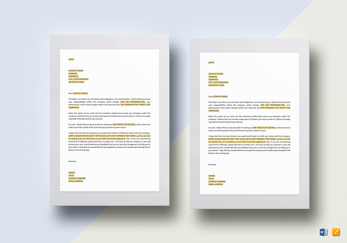 22 Warning Letter Examples Templates Pdf Google Docs Apple Pages Ms Word Examples
