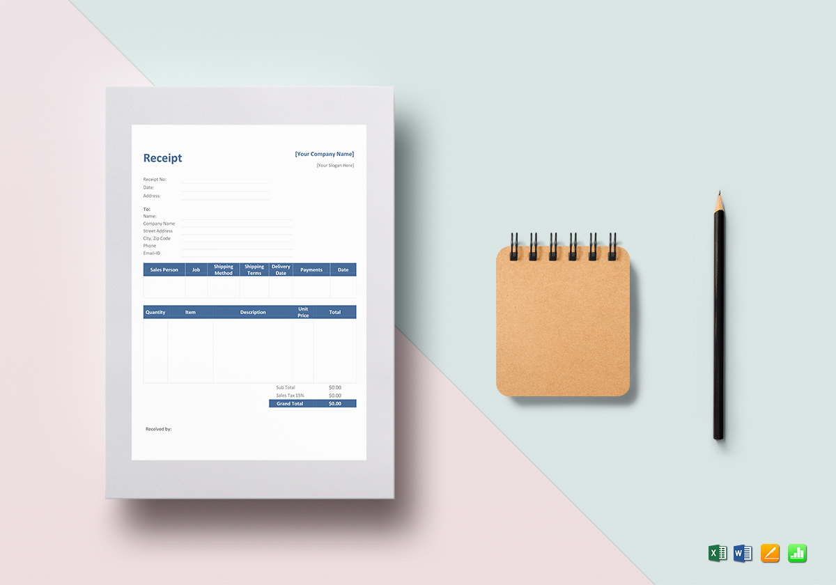 19 receipt templates examples in apple pages examples
