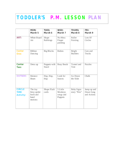 Financial security is one of the most common life goals around the world. 10 Toddler Lesson Plan Examples Templates Download Now Examples