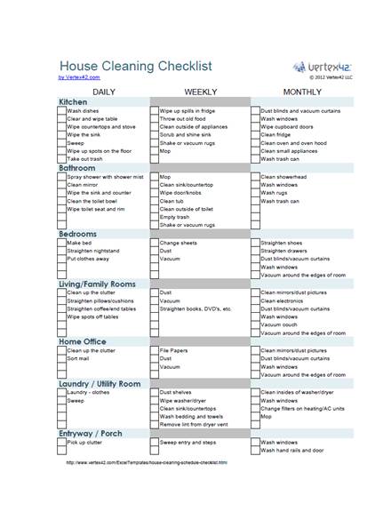 cleaning worksheet 10 examples format pdf examples