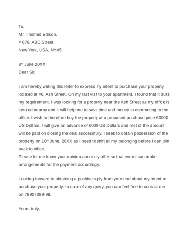 Free 13 Best Real Estate Offer Letter Examples Templates Download Now Examples