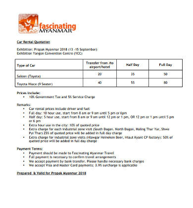 Free 10 Rental Quotation Examples Templates Download Now Examples