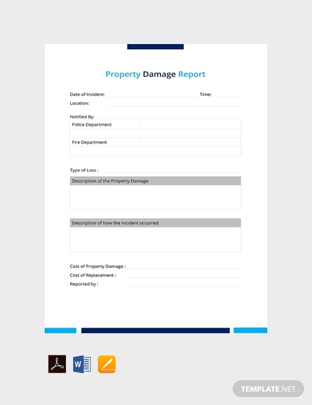 Free 10 Property Damage Report Examples Templates Download Now Examples
