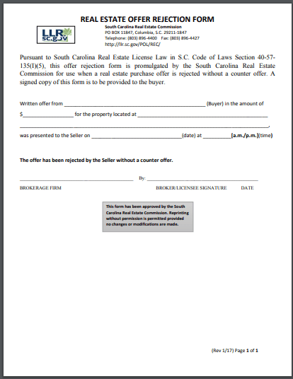 Free 9 Real Estate Rejection Letter Examples Templates Download Now Examples