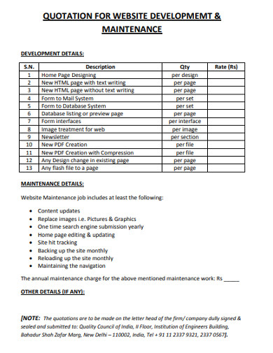 Free 10 Website Quote Examples Templates Download Now Examples