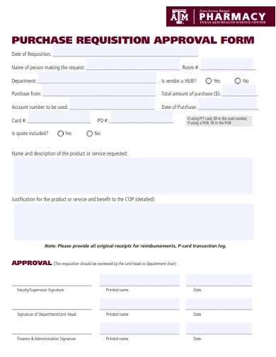Free 12 Purchase Approval Form Examples Templates Download Now Examples