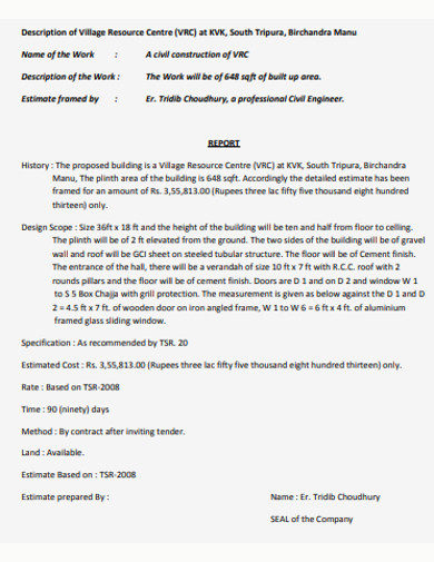 Free 19 Work Estimate Examples Templates Pdf Google Docs Google Sheets Excel Word Numbers Pages Editable Pdf Examples
