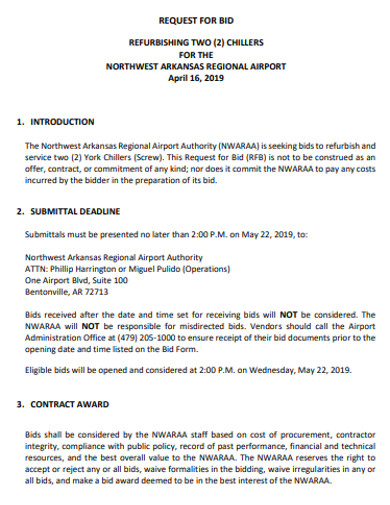 Free 19 Request For Bid Examples Templates Pdf Examples
