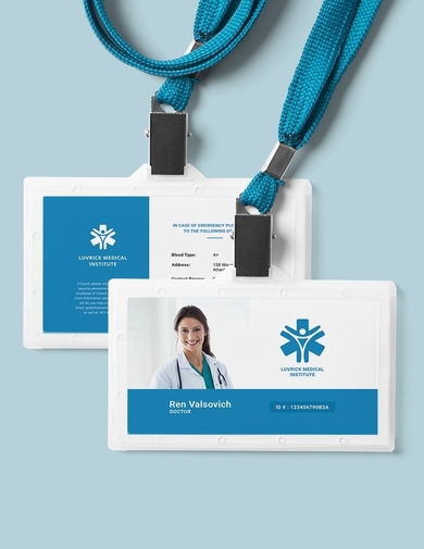 Free 10 Medical Id Card Templates And Example Download Now Illustrator Ms Word Pages Photoshop Publisher Examples