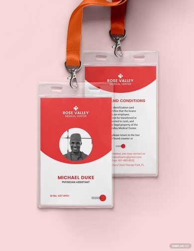Free 10 Medical Id Card Templates And Example Download Now Illustrator Ms Word Pages Photoshop Publisher Examples