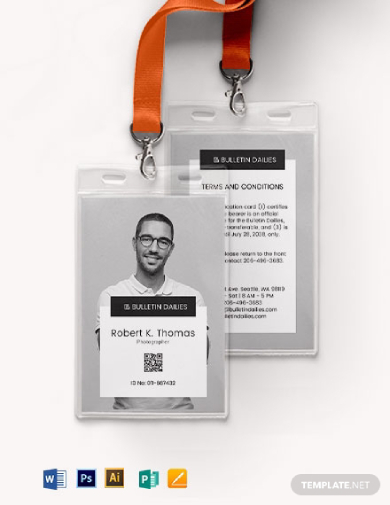 Free 10 Portrait Id Card Templates Examples Download Now Illustrator Photoshop Ms Word Apple Pages Publisher Examples