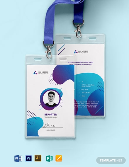 9 Press Id Cards Templates Examples