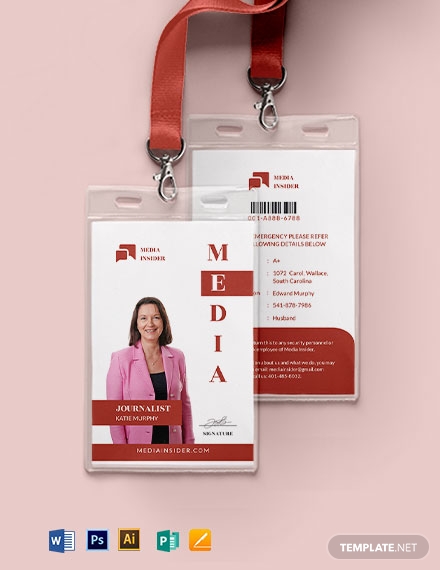 9 Press Id Cards Templates Examples
