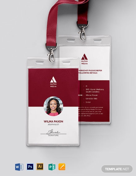 9 Press Id Cards Templates Examples