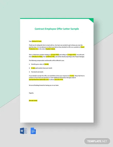 16 Employee Contract Examples Ms Word Pages Google Docs Pdf Examples