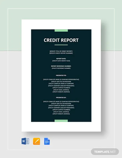 Credit cards allow for a greater degree of financial flexibility than debit cards, and can be a useful tool to build your credit history. Free 17+ Credit Report Examples & Samples in PDF | Google Docs | Pages | DOC | Examples