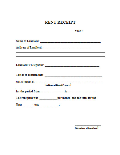 rental receipt examples 15 house apartment car examples