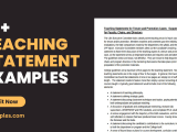 Teaching Personal Statement Exles Infoupdate Org