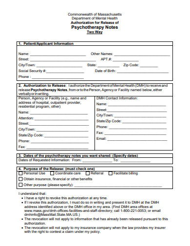 Psychotherapy Note - 10+ Examples, Format, Pdf | Examples